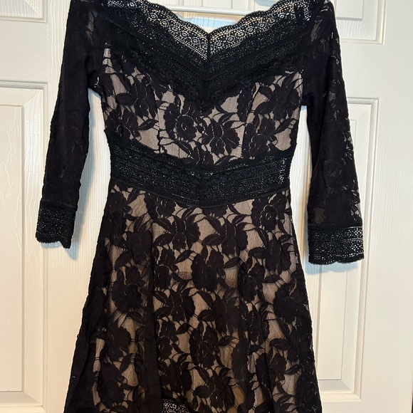 Free People Long Sleeves Lace Mini Dress - Picture 2 of 4